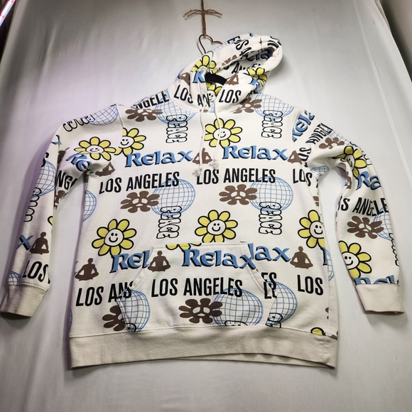 PacSun Tops - ⭐️ PacSun Vibrant Graphic Hoodie – Y2K Streetwear Essential Size Large